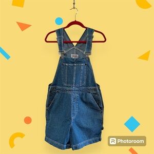 BILL BLASS Women’s Vintage Blue Denim Short Overalls - Small
